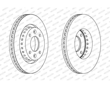 Brake Disc PREMIER DDF1397 Ferodo, Image 2