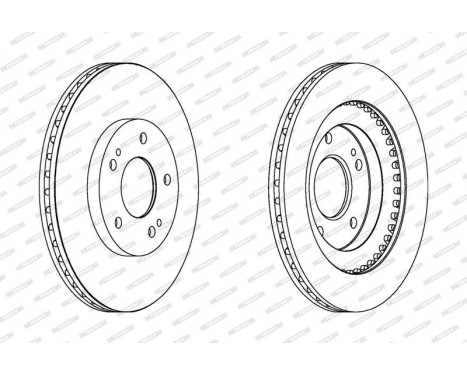 Brake Disc PREMIER DDF1399 Ferodo