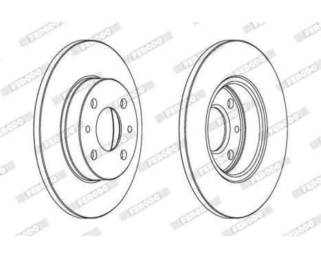 Brake Disc PREMIER DDF140 Ferodo, Image 2