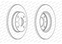 Brake Disc PREMIER DDF140 Ferodo