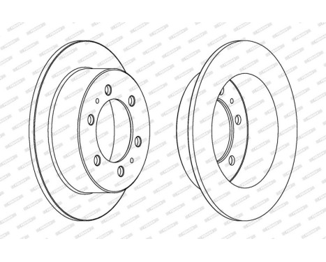 Brake Disc PREMIER DDF1400 Ferodo, Image 2