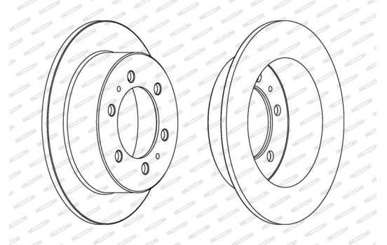 Brake Disc PREMIER DDF1400 Ferodo, Image 2