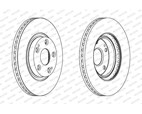 Brake Disc PREMIER DDF1401 Ferodo, Image 2