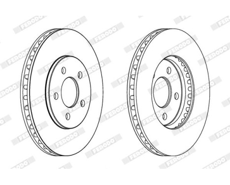 Brake Disc PREMIER DDF1407 Ferodo, Image 2