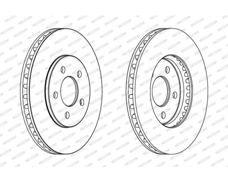 Brake Disc PREMIER DDF1407 Ferodo, Image 2