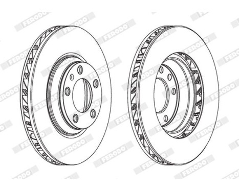 Brake Disc PREMIER DDF1408LC-1 Ferodo, Image 2