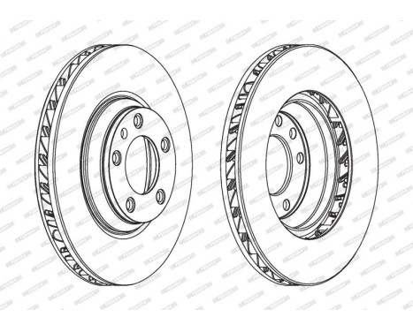 Brake Disc PREMIER DDF1408LC-1 Ferodo, Image 2
