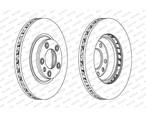 Brake Disc PREMIER DDF1408RC-1 Ferodo, Image 2