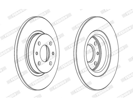 Brake Disc PREMIER DDF141 Ferodo, Image 2