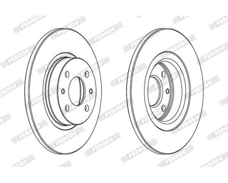 Brake Disc PREMIER DDF141 Ferodo, Image 2