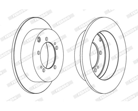 Brake Disc PREMIER DDF1410 Ferodo, Image 2