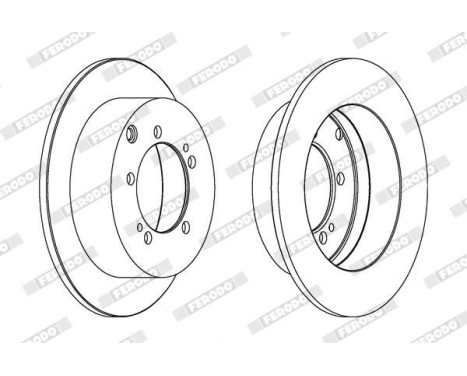 Brake Disc PREMIER DDF1410 Ferodo, Image 2