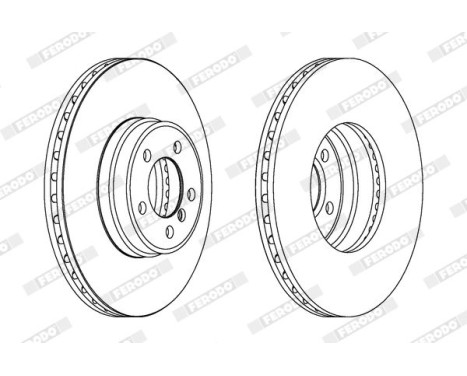 Brake Disc PREMIER DDF1411C-1 Ferodo