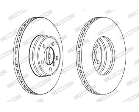 Brake Disc PREMIER DDF1411C-1 Ferodo