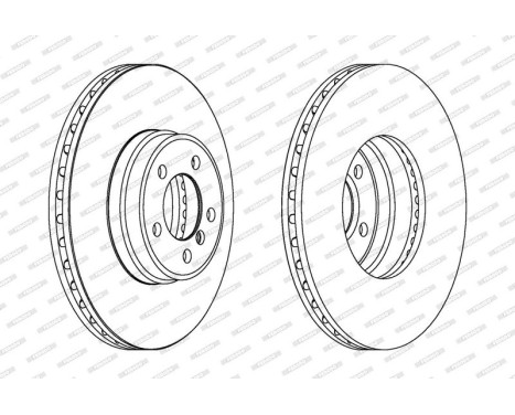 Brake Disc PREMIER DDF1411C-1 Ferodo