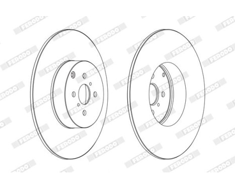 Brake Disc PREMIER DDF1417 Ferodo, Image 2