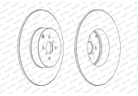 Brake Disc PREMIER DDF1417 Ferodo