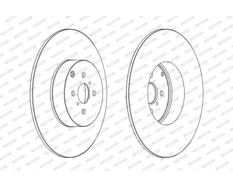 Brake Disc PREMIER DDF1417 Ferodo