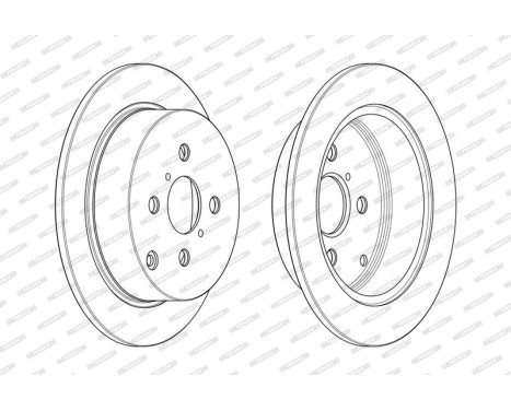 Brake Disc PREMIER DDF1417 Ferodo, Image 3