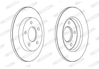 Brake Disc PREMIER DDF1420C Ferodo