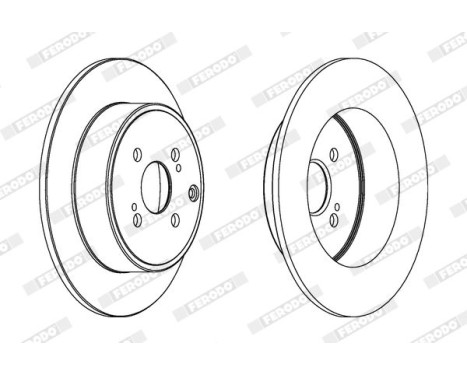 Brake Disc PREMIER DDF1421 Ferodo, Image 2
