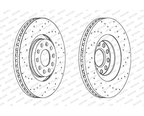 Brake Disc PREMIER DDF1422C-1 Ferodo, Image 2