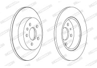 Brake Disc PREMIER DDF1423C Ferodo