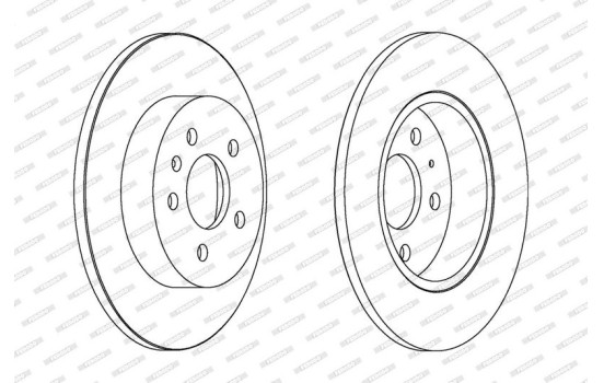 Brake Disc PREMIER DDF1423C Ferodo