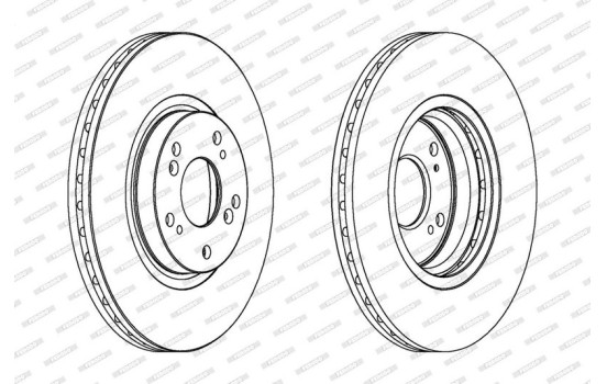 Brake Disc PREMIER DDF1424 Ferodo