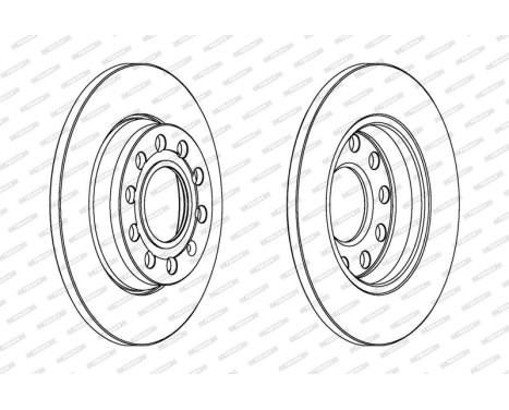 Brake Disc PREMIER DDF1425 Ferodo, Image 2
