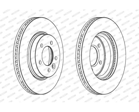 Brake Disc PREMIER DDF1430C-1 Ferodo, Image 2