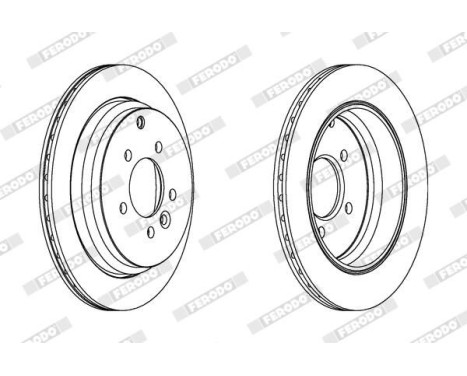 Brake Disc PREMIER DDF1431 Ferodo, Image 2