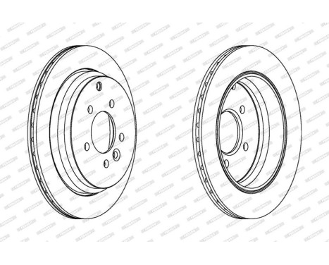Brake Disc PREMIER DDF1431 Ferodo, Image 2