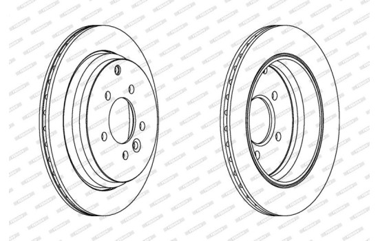 Brake Disc PREMIER DDF1431 Ferodo, Image 2
