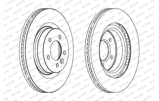 Brake Disc PREMIER DDF1432C-1 Ferodo, Image 2