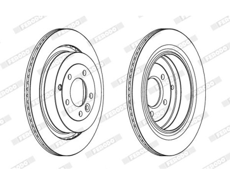 Brake Disc PREMIER DDF1433C-1 Ferodo, Image 2