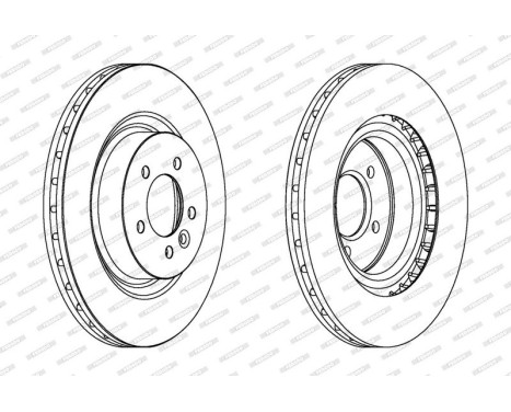 Brake Disc PREMIER DDF1434C-1 Ferodo, Image 2