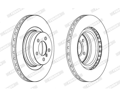 Brake Disc PREMIER DDF1435C-1 Ferodo