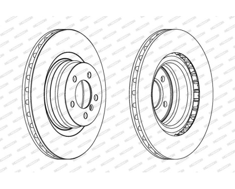 Brake Disc PREMIER DDF1435C-1 Ferodo