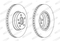 Brake Disc PREMIER DDF1436C-1 Ferodo