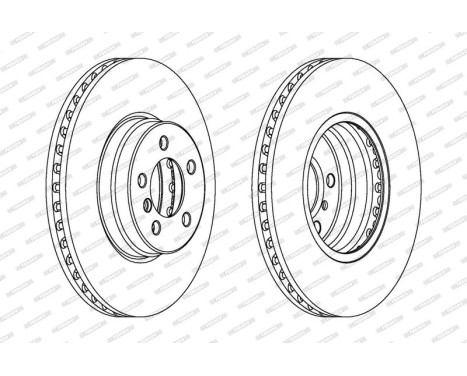 Brake Disc PREMIER DDF1436C-1 Ferodo
