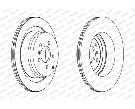 Brake Disc PREMIER DDF1437C-1 Ferodo, Image 2