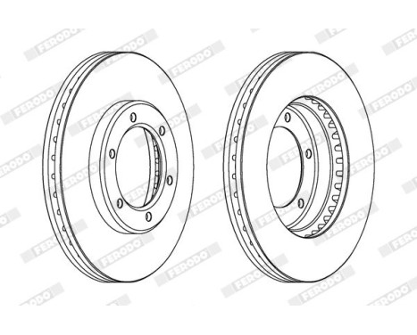 Brake Disc PREMIER DDF1441 Ferodo, Image 2