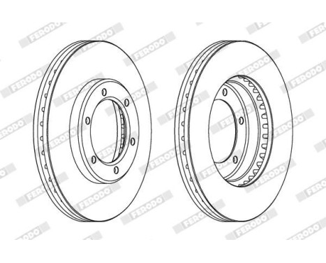 Brake Disc PREMIER DDF1441 Ferodo, Image 2