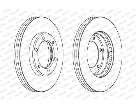 Brake Disc PREMIER DDF1441 Ferodo, Image 2