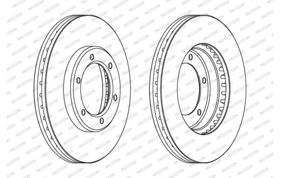 Brake Disc PREMIER DDF1441 Ferodo, Image 2