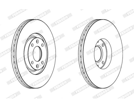 Brake Disc PREMIER DDF1442 Ferodo, Image 2