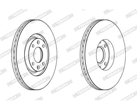 Brake Disc PREMIER DDF1442 Ferodo, Image 2