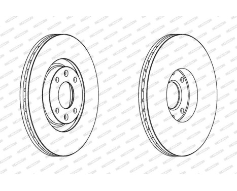 Brake Disc PREMIER DDF1442 Ferodo