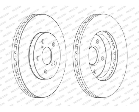 Brake Disc PREMIER DDF1446C Ferodo, Image 2
